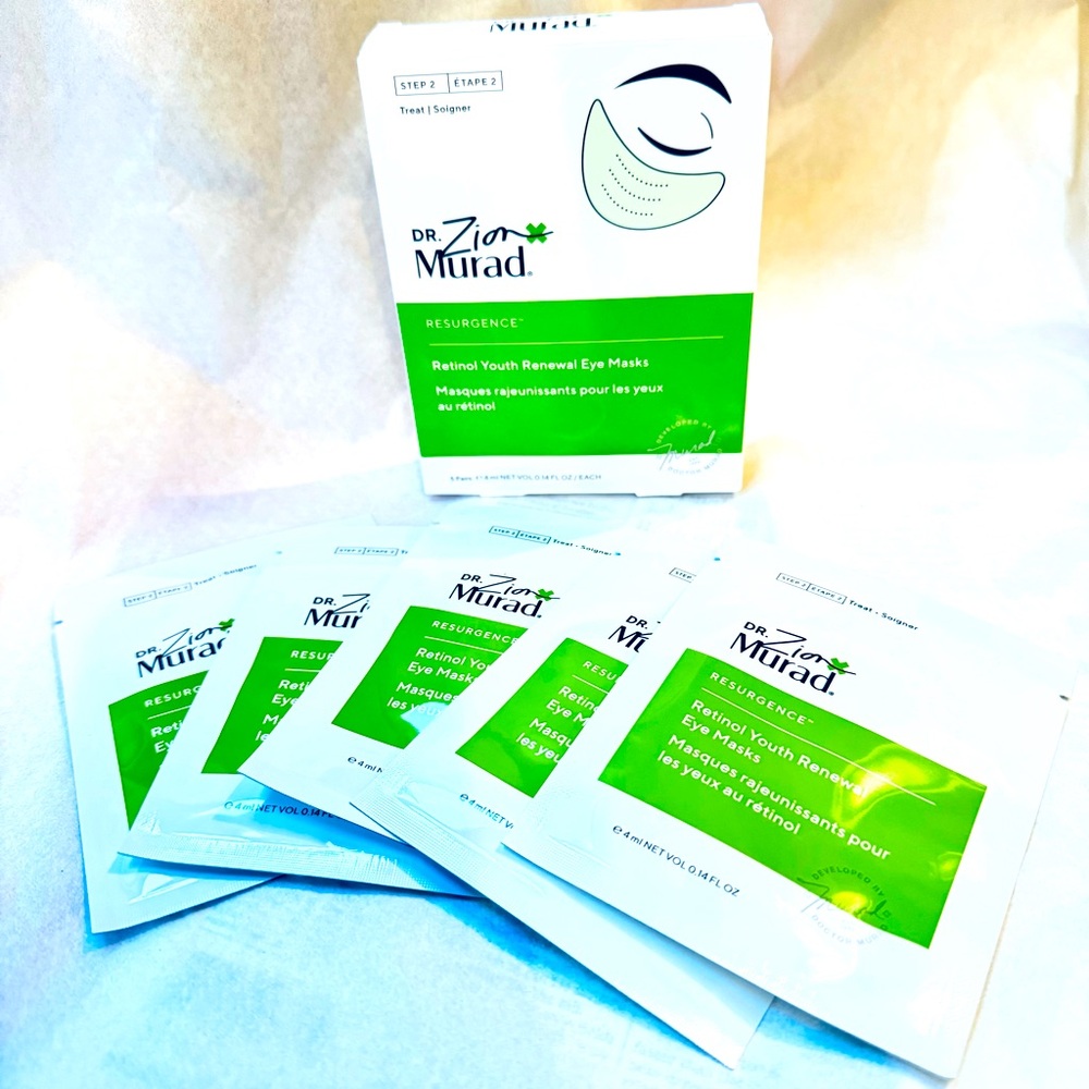 MURAD RETINOL YOUTH RENEWAL EYE MASKS BOX SET OF 5 Five masks Dr.Zion anti-age